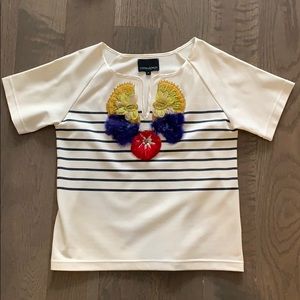 Statement boxy top by Cynthia Rowley (size S)